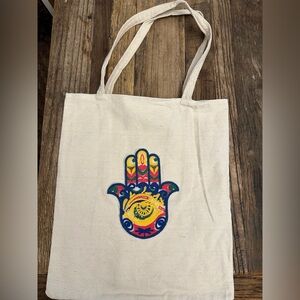 Brand new hamsa canvas tote bags.